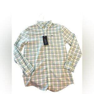 NWT Vineyard Vines On The Go Performance Button Down Shirt Color Mint Sprig Sz M